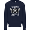 Odins Kampfer Vikings Mens Sweatshirt Jumper Navy Blue