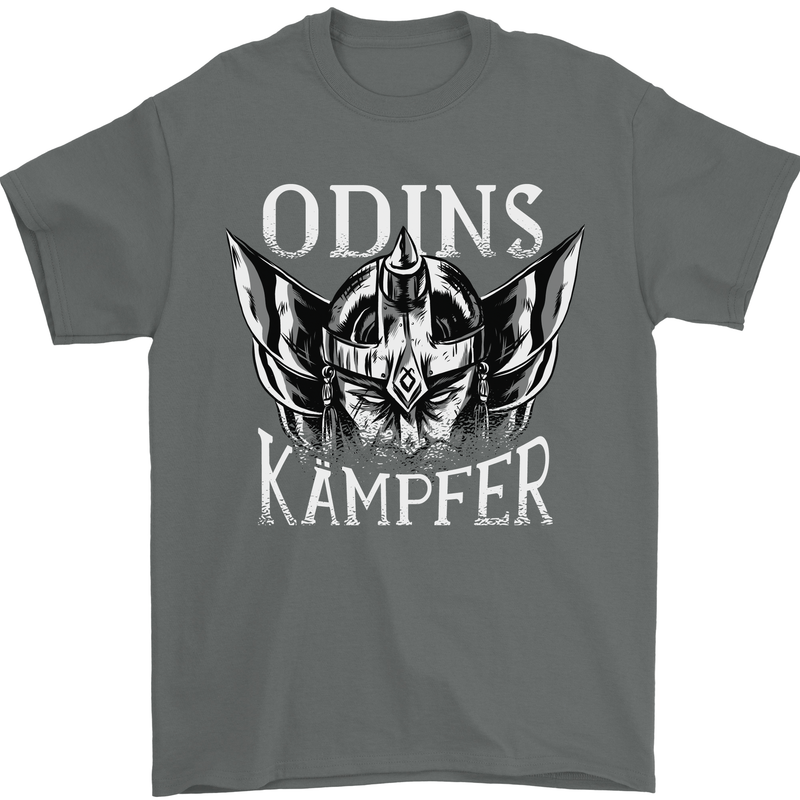 Odins Kampfer Vikings Mens T-Shirt 100% Cotton Charcoal