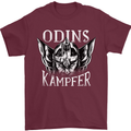 Odins Kampfer Vikings Mens T-Shirt 100% Cotton Maroon