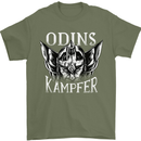 Odins Kampfer Vikings Mens T-Shirt 100% Cotton Military Green