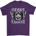 Odins Kampfer Vikings Mens T-Shirt 100% Cotton Purple