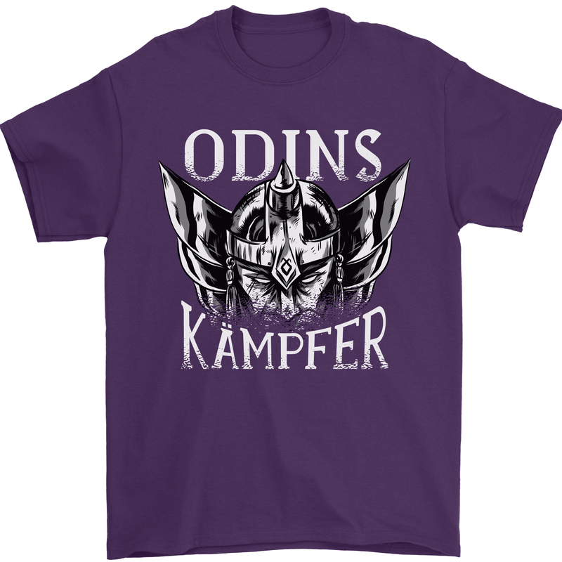 Odins Kampfer Vikings Mens T-Shirt 100% Cotton Purple