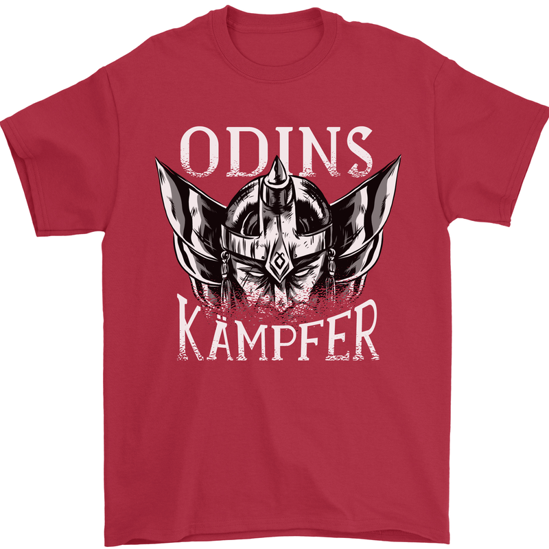 Odins Kampfer Vikings Mens T-Shirt 100% Cotton Red