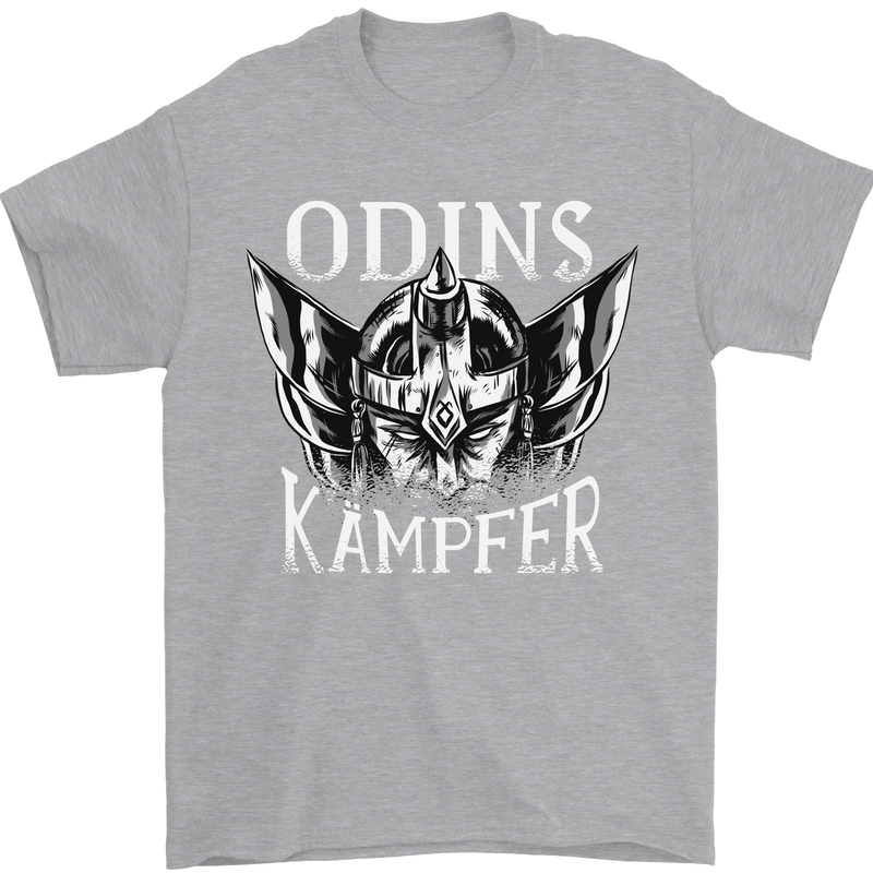 Odins Kampfer Vikings Mens T-Shirt 100% Cotton Sports Grey