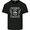 Odins Kampfer Vikings Mens V-Neck Cotton T-Shirt Black
