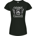 Odins Kampfer Vikings Womens Petite Cut T-Shirt Black