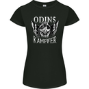 Odins Kampfer Vikings Womens Petite Cut T-Shirt Black