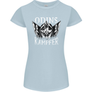 Odins Kampfer Vikings Womens Petite Cut T-Shirt Light Blue