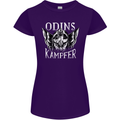 Odins Kampfer Vikings Womens Petite Cut T-Shirt Purple