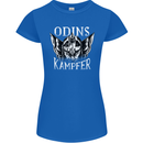 Odins Kampfer Vikings Womens Petite Cut T-Shirt Royal Blue