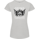Odins Kampfer Vikings Womens Petite Cut T-Shirt Sports Grey