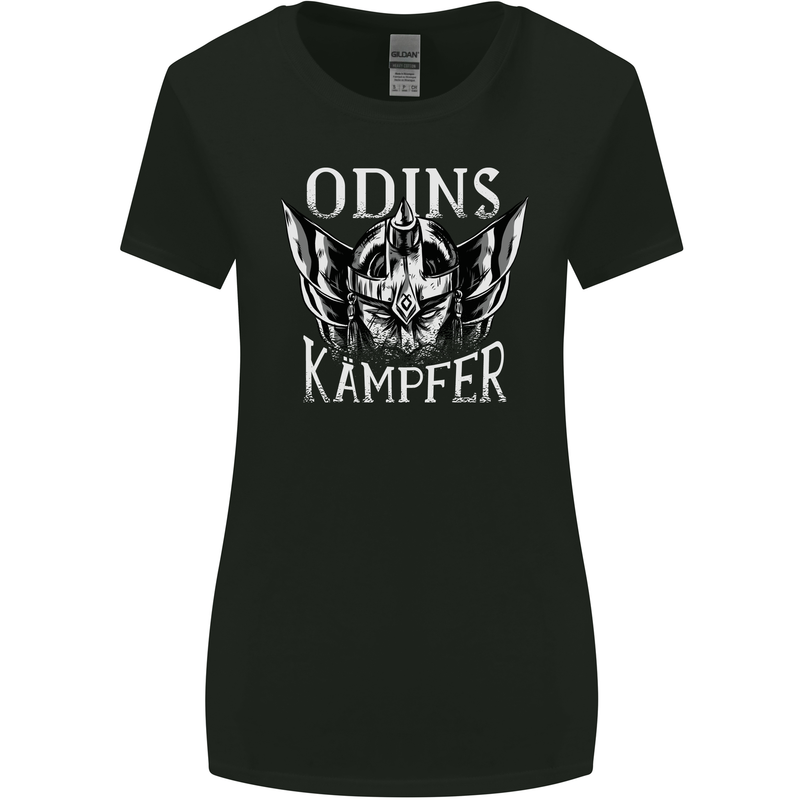 Odins Kampfer Vikings Womens Wider Cut T-Shirt Black