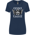 Odins Kampfer Vikings Womens Wider Cut T-Shirt Navy Blue