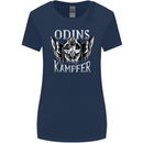 Odins Kampfer Vikings Womens Wider Cut T-Shirt Navy Blue