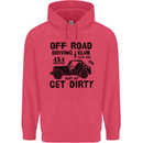 Off Road Driving Club Get Dirty 4x4 Funny Childrens Kids Hoodie Heliconia