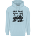 Off Road Driving Club Get Dirty 4x4 Funny Childrens Kids Hoodie Light Blue