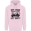 Off Road Driving Club Get Dirty 4x4 Funny Childrens Kids Hoodie Light Pink