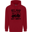 Off Road Driving Club Get Dirty 4x4 Funny Childrens Kids Hoodie Red