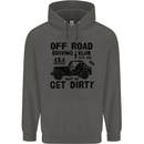 Off Road Driving Club Get Dirty 4x4 Funny Childrens Kids Hoodie Storm Grey