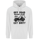 Off Road Driving Club Get Dirty 4x4 Funny Childrens Kids Hoodie White