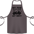 Off Road Driving Club Get Dirty 4x4 Funny Cotton Apron 100% Organic Dark Grey