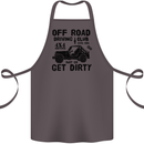 Off Road Driving Club Get Dirty 4x4 Funny Cotton Apron 100% Organic Dark Grey
