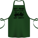 Off Road Driving Club Get Dirty 4x4 Funny Cotton Apron 100% Organic Forest Green