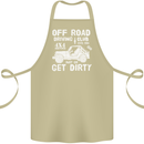 Off Road Driving Club Get Dirty 4x4 Funny Cotton Apron 100% Organic Khaki