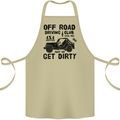 Off Road Driving Club Get Dirty 4x4 Funny Cotton Apron 100% Organic Khaki