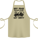 Off Road Driving Club Get Dirty 4x4 Funny Cotton Apron 100% Organic Khaki