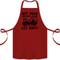Off Road Driving Club Get Dirty 4x4 Funny Cotton Apron 100% Organic Maroon