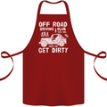 Off Road Driving Club Get Dirty 4x4 Funny Cotton Apron 100% Organic Maroon