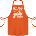 Off Road Driving Club Get Dirty 4x4 Funny Cotton Apron 100% Organic Orange
