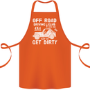 Off Road Driving Club Get Dirty 4x4 Funny Cotton Apron 100% Organic Orange