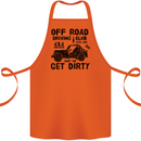 Off Road Driving Club Get Dirty 4x4 Funny Cotton Apron 100% Organic Orange
