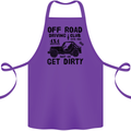 Off Road Driving Club Get Dirty 4x4 Funny Cotton Apron 100% Organic Purple