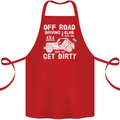 Off Road Driving Club Get Dirty 4x4 Funny Cotton Apron 100% Organic Red