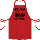 Off Road Driving Club Get Dirty 4x4 Funny Cotton Apron 100% Organic Red