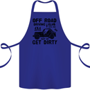 Off Road Driving Club Get Dirty 4x4 Funny Cotton Apron 100% Organic Royal Blue