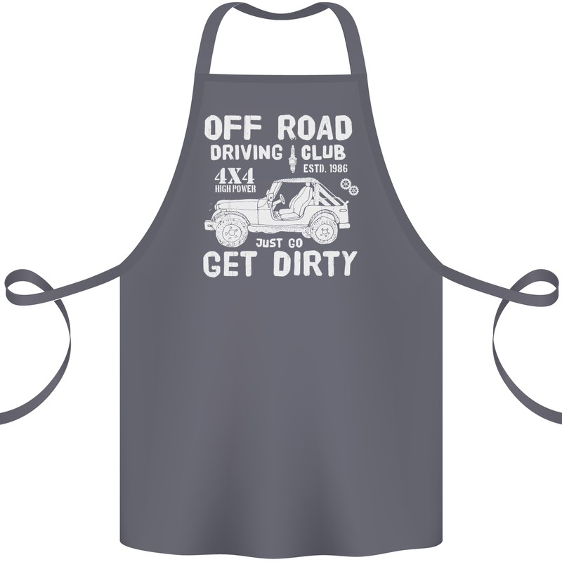 Off Road Driving Club Get Dirty 4x4 Funny Cotton Apron 100% Organic Steel