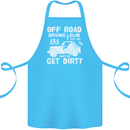 Off Road Driving Club Get Dirty 4x4 Funny Cotton Apron 100% Organic Turquoise