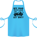 Off Road Driving Club Get Dirty 4x4 Funny Cotton Apron 100% Organic Turquoise
