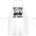 Off Road Driving Club Get Dirty 4x4 Funny Cotton Apron 100% Organic White