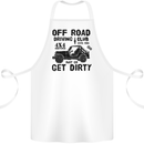 Off Road Driving Club Get Dirty 4x4 Funny Cotton Apron 100% Organic White