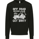 Off Road Driving Club Get Dirty 4x4 Funny Kids Sweatshirt Jumper Black