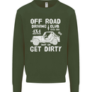 Off Road Driving Club Get Dirty 4x4 Funny Kids Sweatshirt Jumper Forest Green