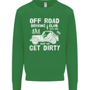 Off Road Driving Club Get Dirty 4x4 Funny Kids Sweatshirt Jumper Irish Green