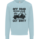 Off Road Driving Club Get Dirty 4x4 Funny Kids Sweatshirt Jumper Light Blue