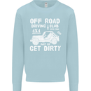 Off Road Driving Club Get Dirty 4x4 Funny Kids Sweatshirt Jumper Light Blue