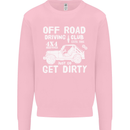 Off Road Driving Club Get Dirty 4x4 Funny Kids Sweatshirt Jumper Light Pink